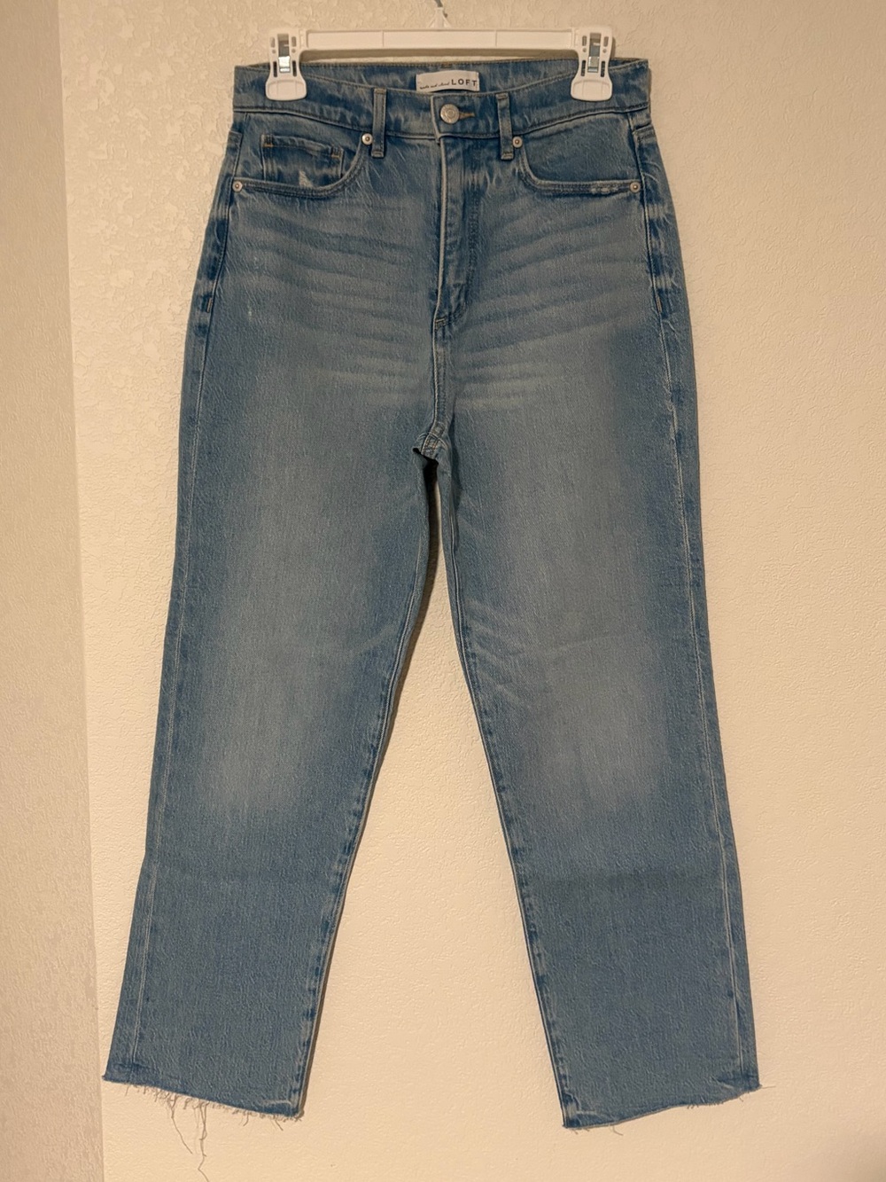 Loft High Rise Straight Jeans in Classic Mid Wash new w/o tags